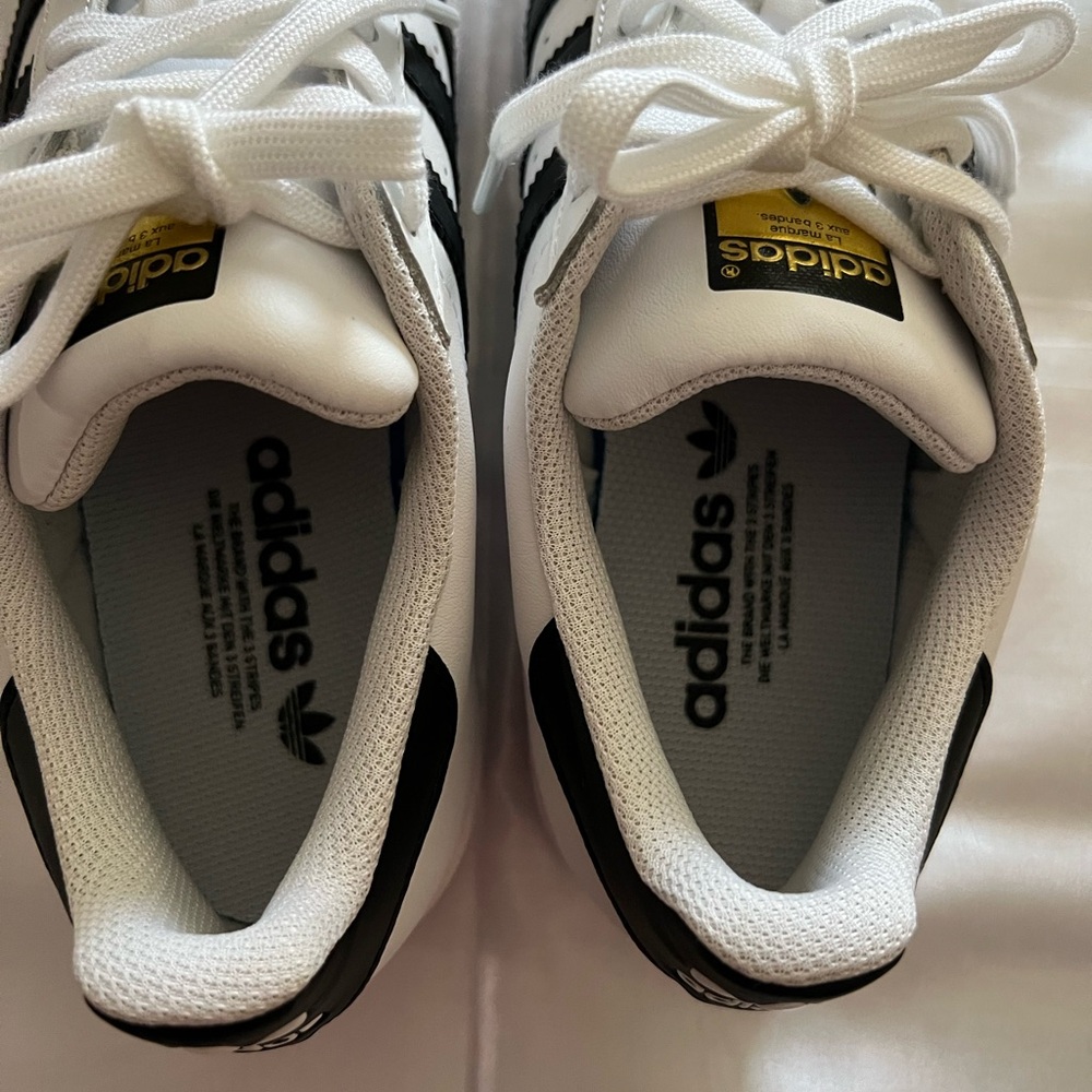 adidas White and Black Athletic Shoes